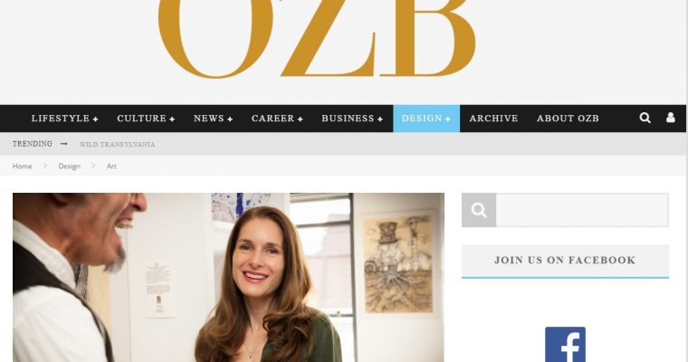 OZB Magazine – De la Consultant Financiar la Galerist: Interviu cu Oana Visoiu Cutucache – Octombrie 2019
