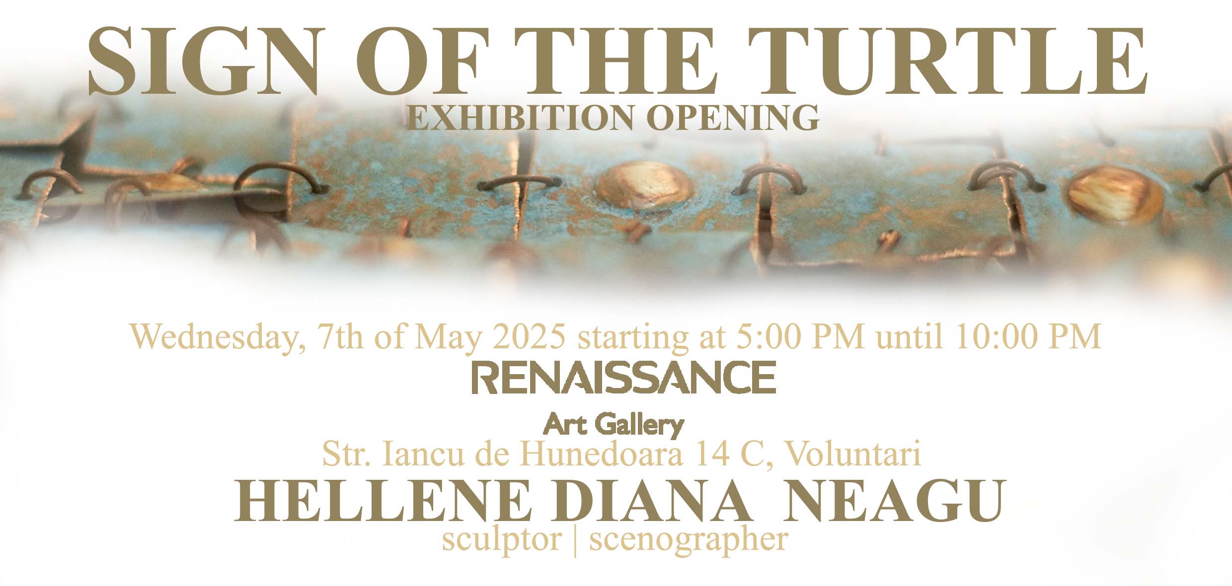 The Sign of the Turtle by HDNaRT Hellene Diana Neagu, Renaissance Art Gallery, 7 May 2025- 1 June 2025