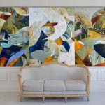 DISCONTINUITY OPENNESS, TRIPTYCH:2021 420:190CM, MIXED MEDIA ON CANVAS- SOLD