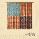 Twin Turtles , 100cmx100cm, cooper_cupru_ 6kg_EUR 4,000.00 Twin Turtles 100CMx100cm EUR 4,000.00
