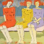 Femeii in parc 160x100cm, 2010, EUR 8,200.00