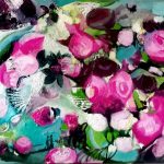 Stare de Primavară, ulei pe pânză tehnica cuțit, L 100cm x H 50cm, EUR 1,450.00, an 2021