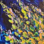 Bloom_Acril pe panza_ acrylic on linen canvas_L40cmxH40cm_EUR 150