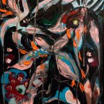 Demogarden_Acril pe panza_ acrylic on linen canvas_L30cmxH40cm_EUR 150