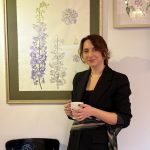 Delphinium_60x80cm_framed with wood frame and museum glass_RON 7000_EUR1400