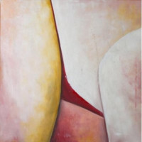 17_Folded_01_oil and mixed media on canvas, 70×70, framed