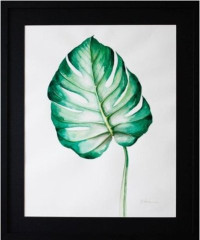 23_Canopy_Tropical_01_watercolor on paper, framed, 62×52