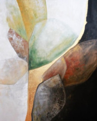 29_Wanderlust_Seasons_oil and mixed media with golden leaf on canvas, framed, 140×100